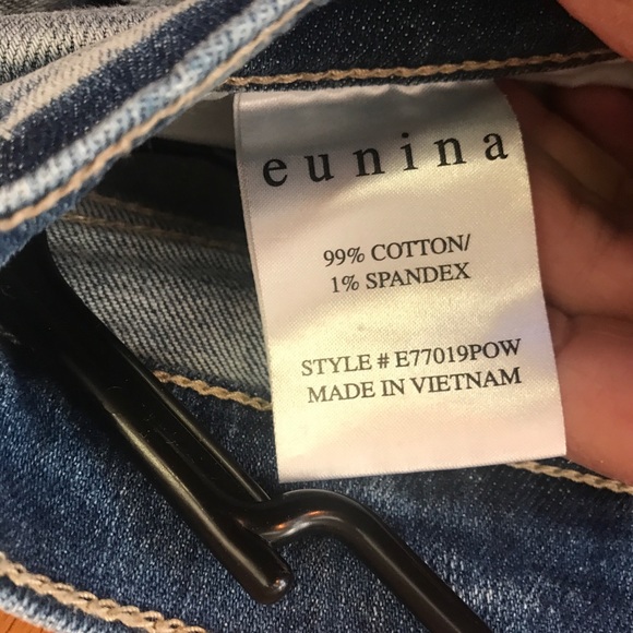 Eunina Dawn high rise wide leg crop jeans size 9 regular - Picture 7 of 9